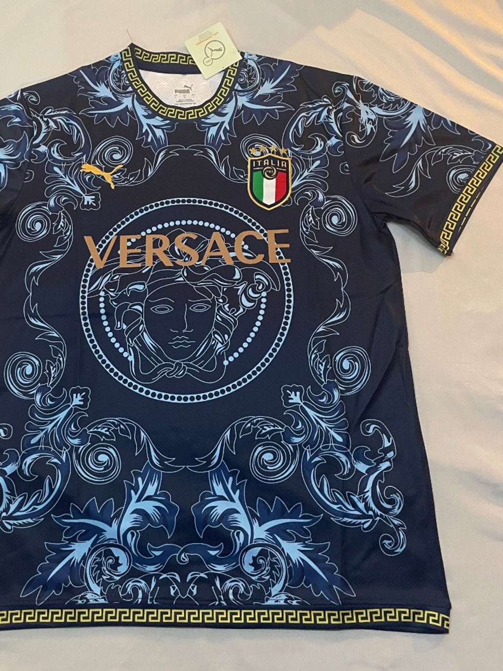 Puma Italia Versace Medusa Jersey in Blue size L